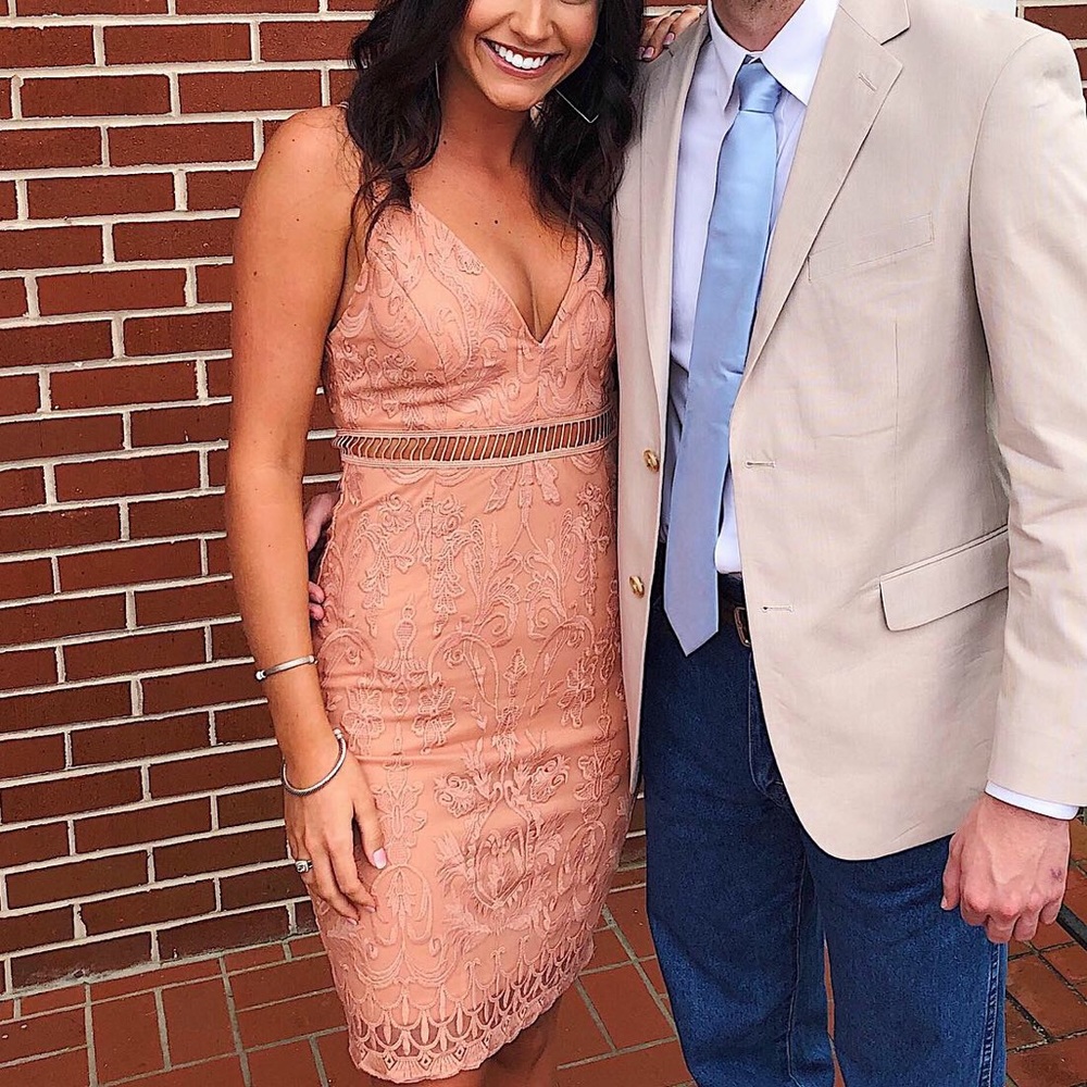 Pink lily dress